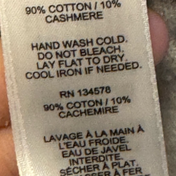 Vineyard Vines Men 1/2 Zip Sweater Pullover Cotton/Cashmere NWOT Grey - Picture 4 of 9